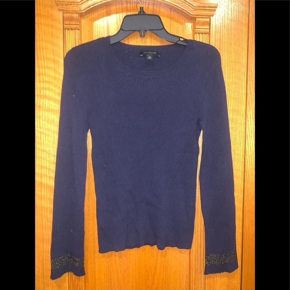NWOT ANN TAYLOR RIBBED FLARE SLEEVE SWEATER - Picture 2 of 2